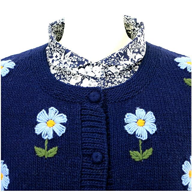 ペルーニット フラワー ニット カーディガン レディース   エステル Selleccion de Estelle PERU KNIT  FLOWER KNIT CARDIGAN 400324 IW2531808 252 |  | 06