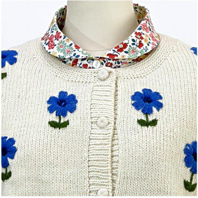 ペルーニット フラワー ニット ベスト レディース エステール エステル