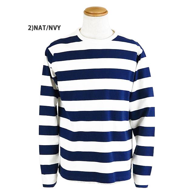 【NEW】Drole & FUN ドロール＆ファン Wide Border L/S Tee ワイド ボーダー ロングスリーブ ティー 長袖 tシャツ |  | 02