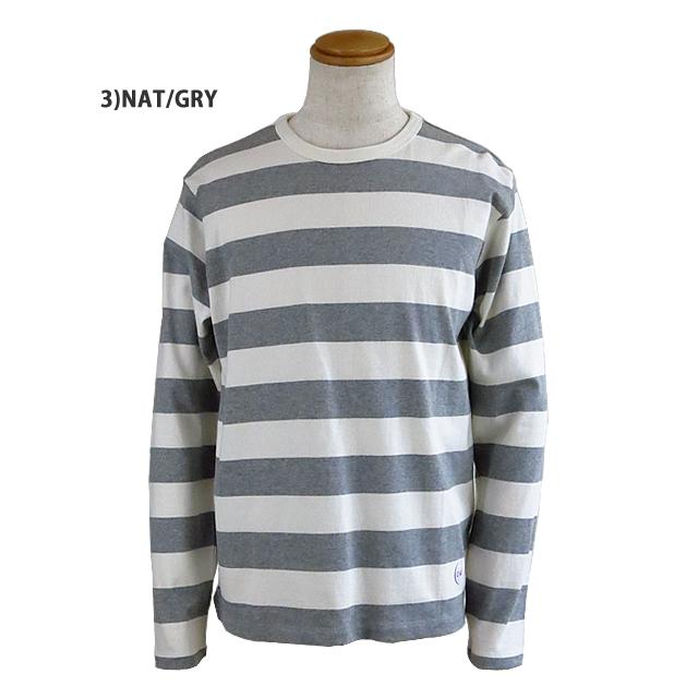 【NEW】Drole & FUN ドロール＆ファン Wide Border L/S Tee ワイド ボーダー ロングスリーブ ティー 長袖 tシャツ |  | 03