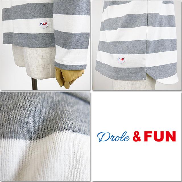 【NEW】Drole & FUN ドロール＆ファン Wide Border L/S Tee ワイド ボーダー ロングスリーブ ティー 長袖 tシャツ |  | 07