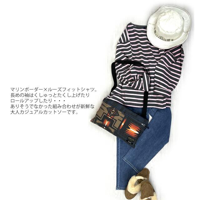 [2021秋冬新作] Le minor ルミノア ルミノール 61489 マリニエール オーバーサイズ カットソー 長袖 バスク Tシャツ レディース ボーダー マリンTシャツ | Le Minor | 06