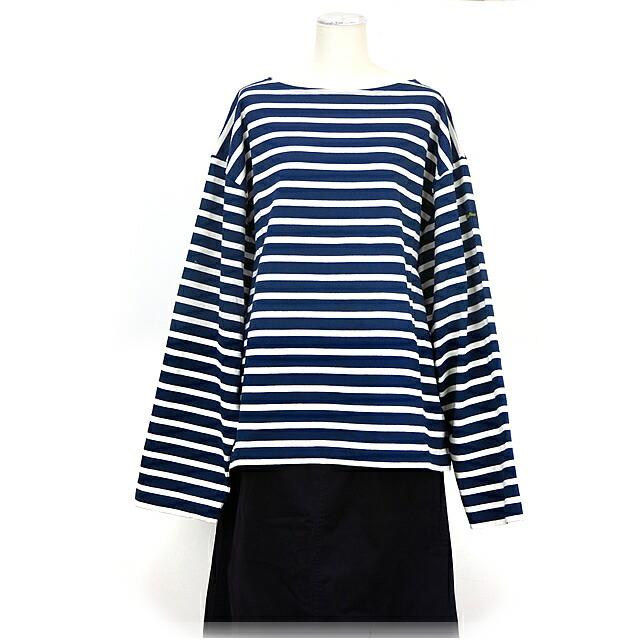 [2021秋冬新作] Le minor ルミノア ルミノール 61489 マリニエール オーバーサイズ カットソー 長袖 バスク Tシャツ レディース ボーダー マリンTシャツ | Le Minor | 08