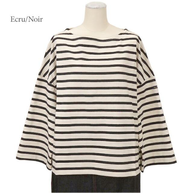 Le minor ルミノア ルミノール LEF995026  ドロップショルダー ボーダー カットソー バスクシャツ Tシャツ 長袖 レディース マリン シャツ | Le Minor | 01