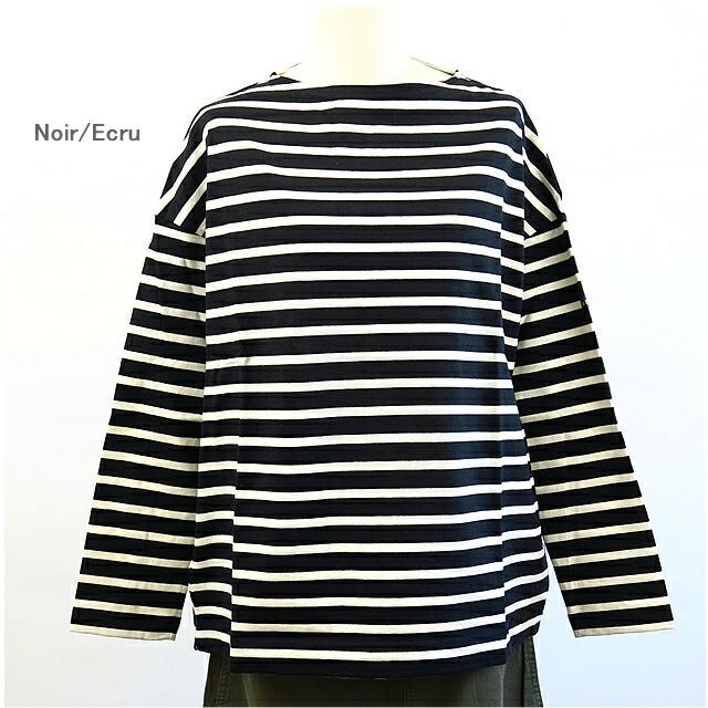 Le minor ルミノア ルミノール LEF213002 Oversize Basque Shirt オーバーサイズ バスクシャツ カットソー 長袖  Tシャツ レディース ボーダー マリンTシャツ | Le Minor | 04