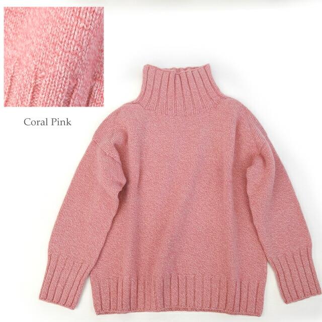Glen Fyne グレンファイン ラムウール タートルネック ルーズフィット セーター プルオーバー  レディース ニット LOOSE POLO LAMAINE IW2231006 |  | 02
