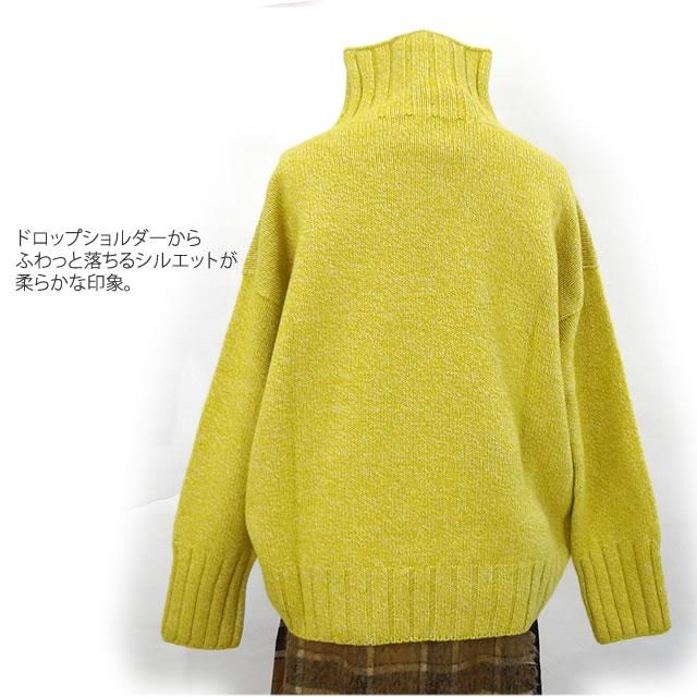 Glen Fyne グレンファイン ラムウール タートルネック ルーズフィット セーター プルオーバー  レディース ニット LOOSE POLO LAMAINE IW2231006 |  | 06