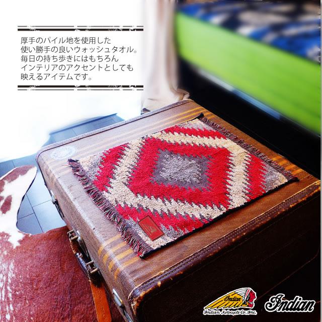 【NEW】Indian インディアン Wash Towel ウォッシュ タオル ハンドタオル タオルハンカチ IDT-001 インディアンモトサイクル | INDIAN MOTOCYCLE | 05