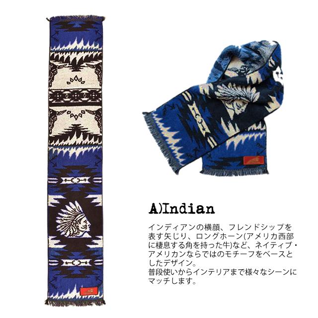 【NEW】Indian インディアン Scarf Towel マフラー タオル  IDT-002 インディアンモトサイクル | INDIAN MOTOCYCLE | 01
