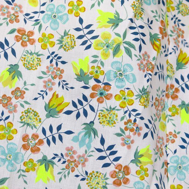 リバティ ブラウス × パークス ラウンドカラー 半袖ブラウス LIBERTY × PARKS レディース リバティ― PH2322545  Edenham Neon / J23C Alice Neon / J23C | Liberty of London | 02