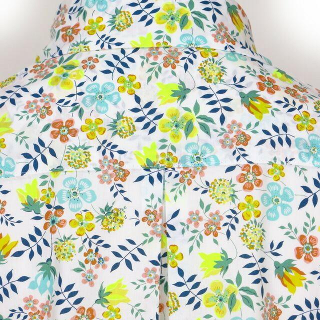 リバティ ブラウス × パークス ラウンドカラー 半袖ブラウス LIBERTY × PARKS レディース リバティ― PH2322545  Edenham Neon / J23C Alice Neon / J23C | Liberty of London | 06
