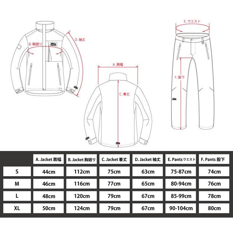 取扱停止中 ABU(アブガルシア) スタンダードレインスーツ LACKxKHPT(ブラック×カーキPT) Sサイズ コード：1479694 スタンダードレインスーツ LACKxKHPT ブラック×カーキPT Sサイズ