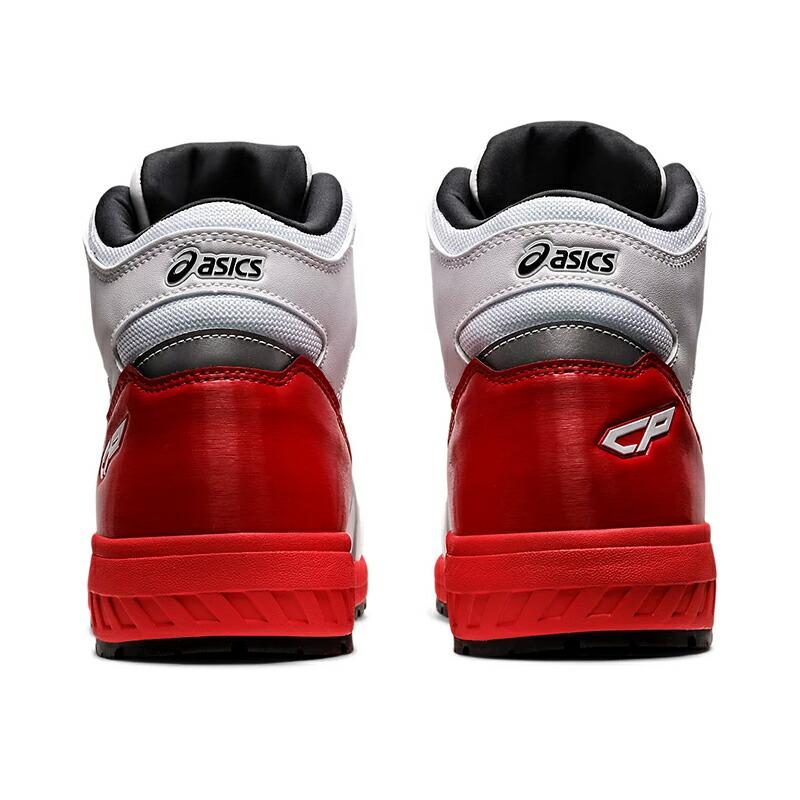 アシックス安全靴/25.5cm ウィンジョブ CP304 BOA 白/赤 ウィンジョブ アシックス 安全靴 CP304 Boa 1271A030.100 ホワイト