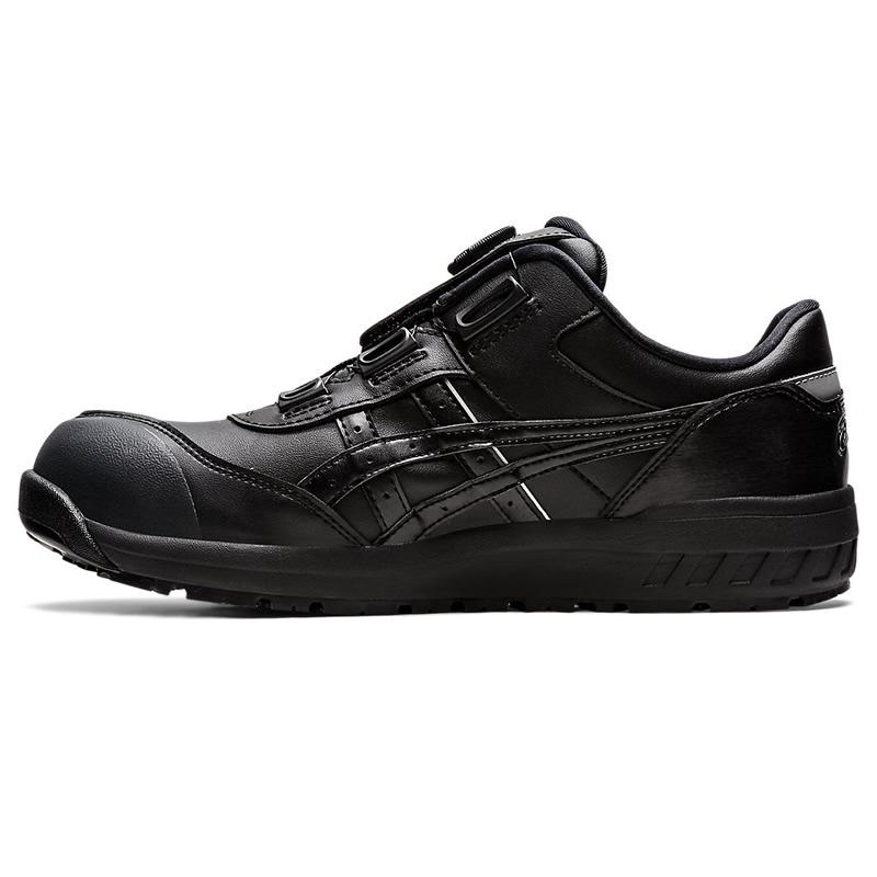 アシックス 安全靴 ウィンジョブ CP306 Boa 1273A029.001 ブラック×ブラック作業靴 ローカット BOA 3E相当の画像