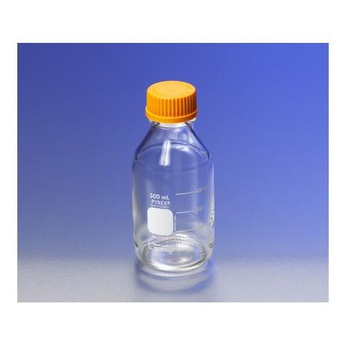 アズワン(AS ONE) メディウム瓶(PYREX(R)オレンジキャップ付き) 透明 2000mL 1395-2L 1本