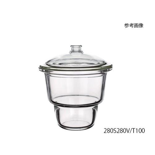 アズワン 上口デシケーター(バルブ別売) 280S280V/T250 1式