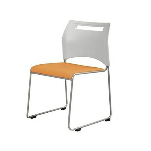 アズワン(AS ONE) ミーティングチェア オレンジ SFIDA OR 1個[個人宅配送不可]