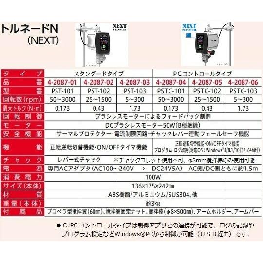 アズワン(AS ONE) トルネードN(NEXT) 5〜300rpm PST-103 1台 研究