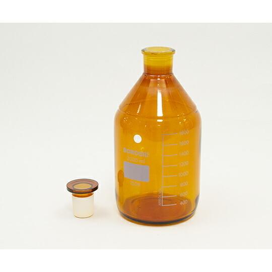 アズワン(AS ONE) 栓付褐色試薬瓶(目盛付き) 2000mL 1509030 1本|ファーストPayPayモール店|01