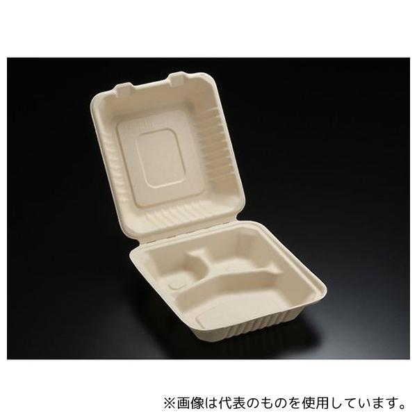 パックスタイル　BB竹バガスランチトレー200-220-3　200枚入 パックスタイル BBランチ200－220－3竹バガス容器 幅215