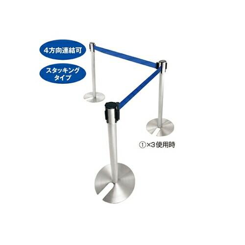 ストア・エキスプレス ガイドポール スタッキングタイプ ブラック 入数10台 61-375-1-6 1セット(10台入)