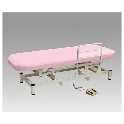 アズワン(AS ONE) ローポジション電動診察台(サイドレール1本付き) ピンク DST-02P 1個[個人宅配送不可][送料別途お見積り]