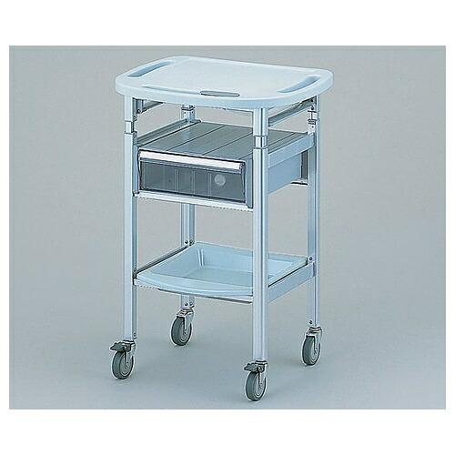 アズワン(AS ONE) パソコン処置カート 昇降式(引出し付き) ブルー AO-SH-B PCカート 台車