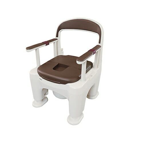 アズワン(AS ONE) ポータブルトイレ PN-L30202B モカブラウン 1個