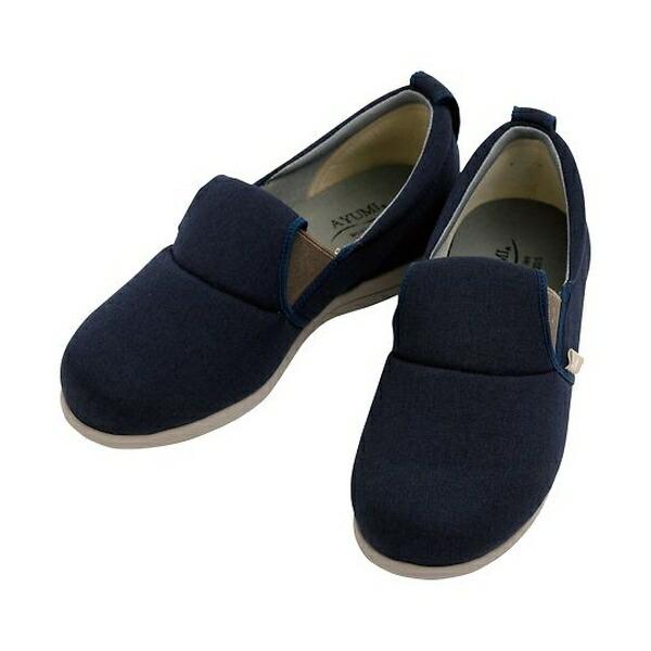 アズワン(AS ONE) ゆったり簡単スリップオン ネイビー LL 1043