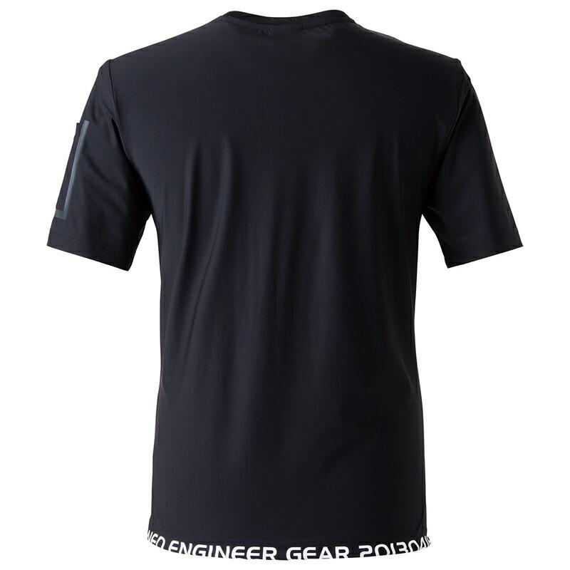 在庫限り 夏物売り尽くしセール アイズフロンティア 036 接触冷感ストレッチナイロン半袖クルーネックシャツ カラー2色 サイズSから4L【在庫有り】 | I'Z FRONTIER | 02