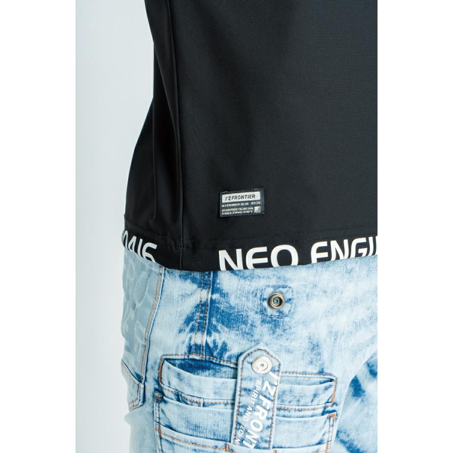 在庫限り 夏物売り尽くしセール アイズフロンティア 036 接触冷感ストレッチナイロン半袖クルーネックシャツ カラー2色 サイズSから4L【在庫有り】 | I'Z FRONTIER | 08