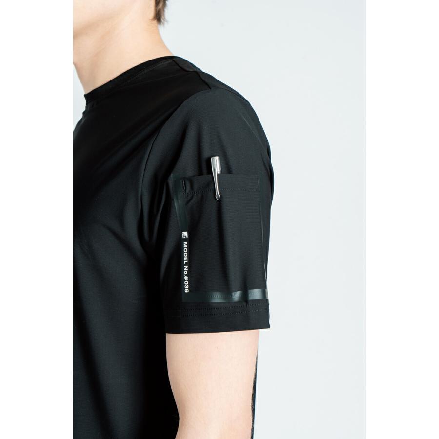 在庫限り 夏物売り尽くしセール アイズフロンティア 036 接触冷感ストレッチナイロン半袖クルーネックシャツ カラー2色 サイズSから4L【在庫有り】 | I'Z FRONTIER | 09