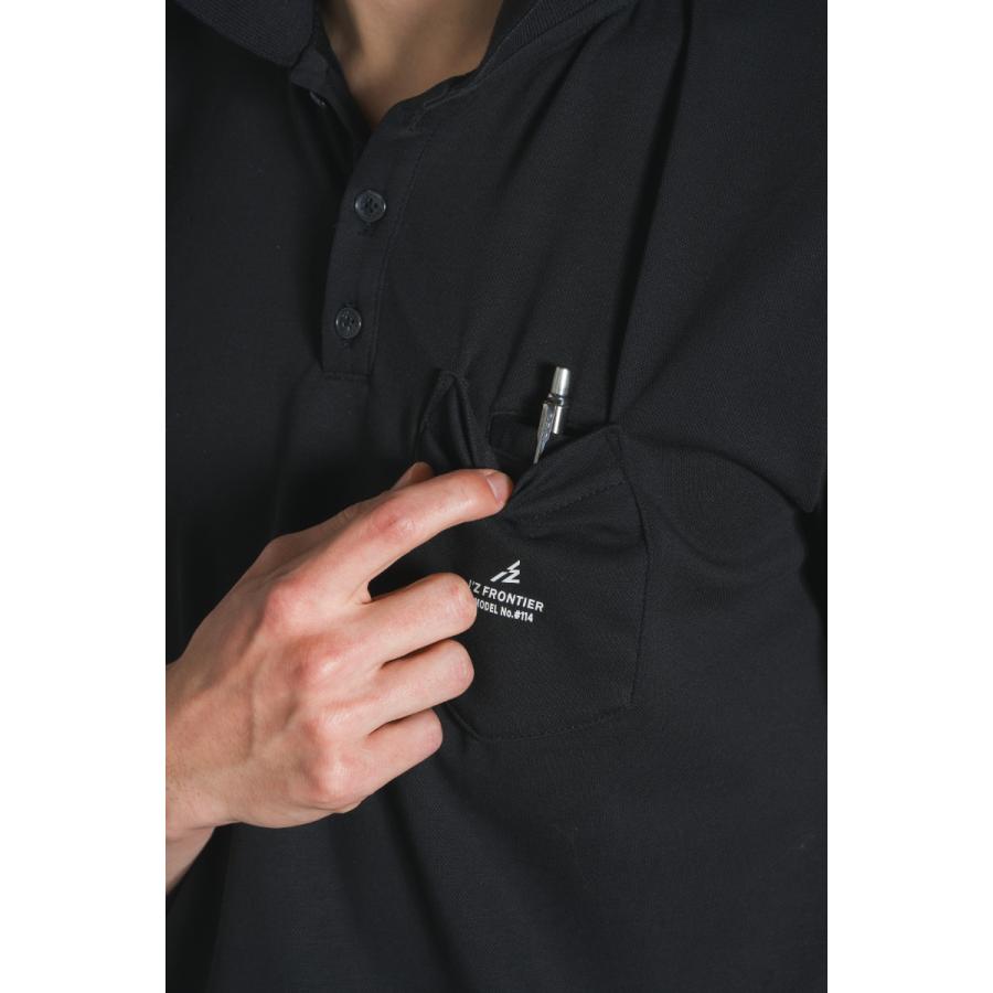 在庫限り 夏物売り尽くしセール アイズフロンティア 114 ダブルフェイスストレッチ半袖ポロシャツ 4種 サイズS〜4L【在庫有り】 | I'Z FRONTIER | 10