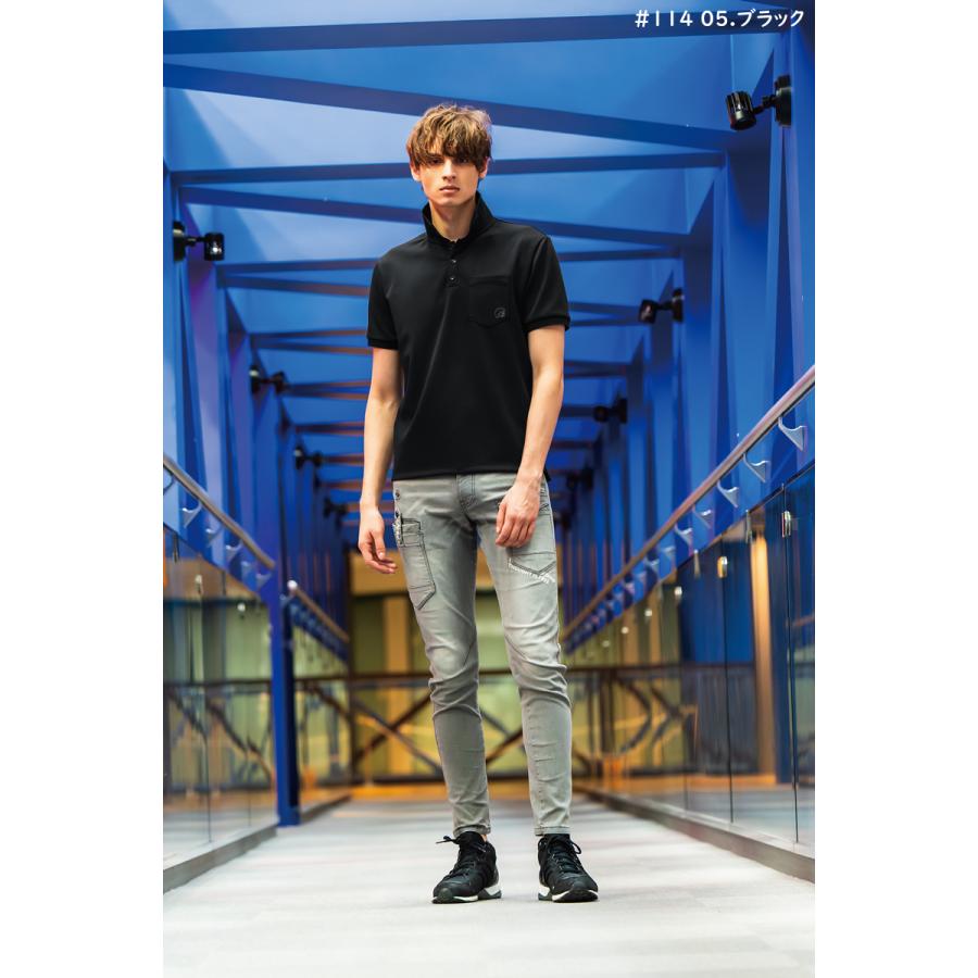 在庫限り 夏物売り尽くしセール アイズフロンティア 114 ダブルフェイスストレッチ半袖ポロシャツ 4種 サイズS〜4L【在庫有り】 | I'Z FRONTIER | 14