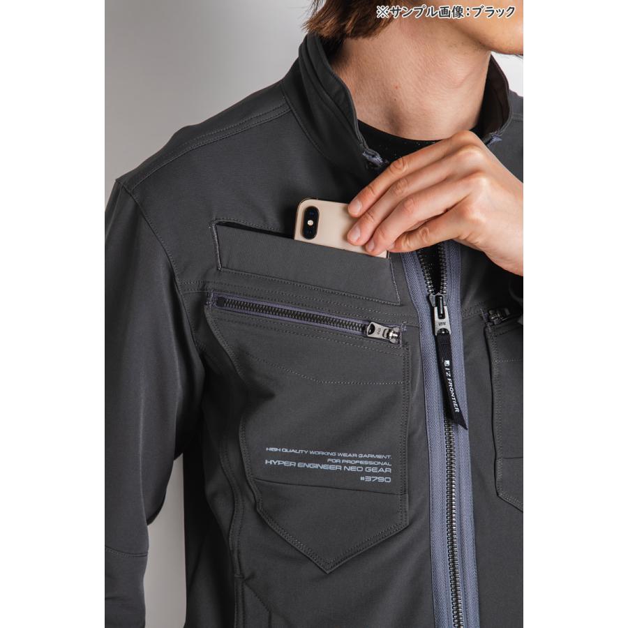 アイズフロンティア 作業着・作業服 3790 2WAYストレッチワークジャケット カラー：2色 サイズ：S〜4L オールシーズン対応 3790シリーズ | I'Z FRONTIER | 07