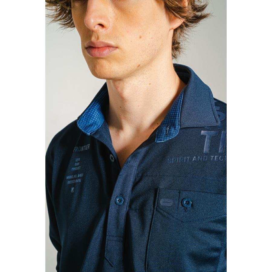 アイズフロンティア 401 熱中症対策 作業着 作業服 ドライストレッチ長袖ポロシャツ カラー6色 サイズSから4L | I'Z FRONTIER | 10