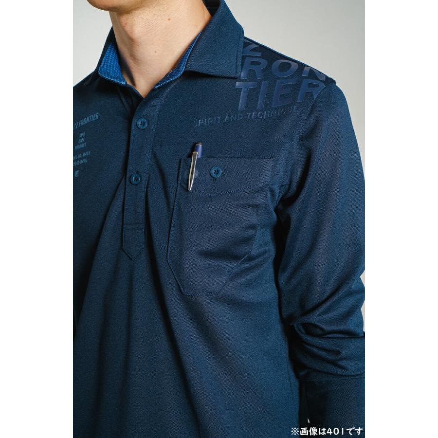 アイズフロンティア 401 熱中症対策 作業着 作業服 ドライストレッチ長袖ポロシャツ カラー6色 サイズSから4L | I'Z FRONTIER | 12