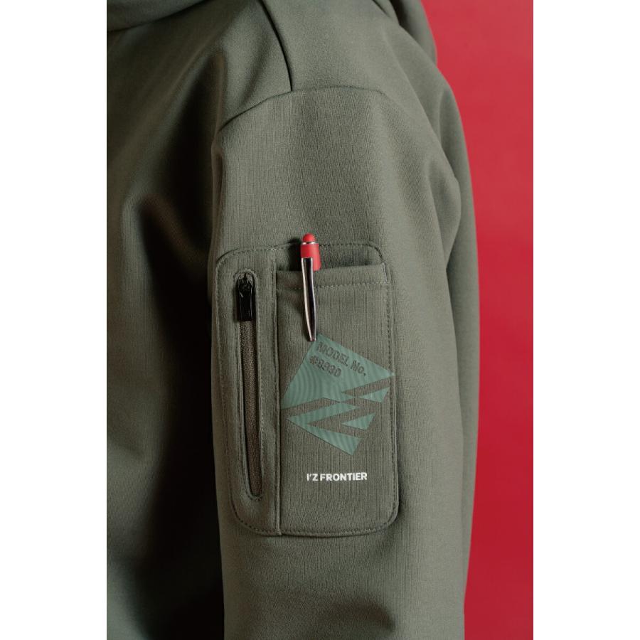 2025秋冬 アイズフロンティア 8930シリーズ  P.D.ストレッチスウェットフルジップフーディー 8930/8930S 3タイプ サイズS〜4L 普段着 秋冬対応【在庫有り】 | I'Z FRONTIER | 17