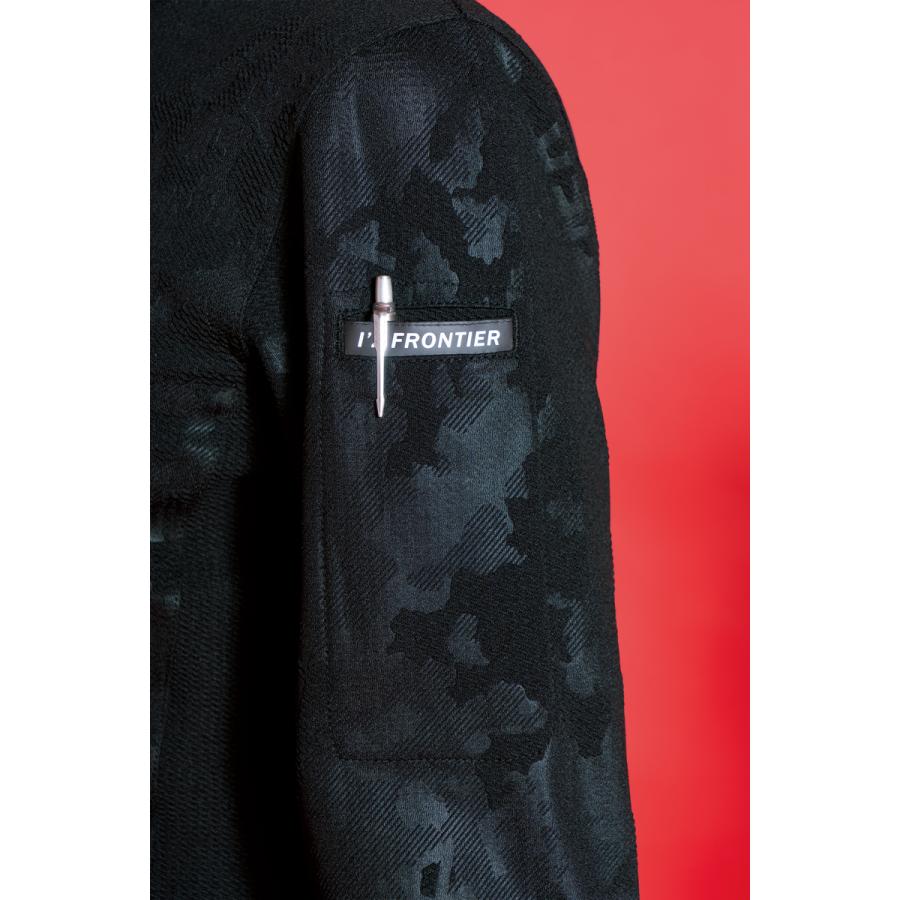 在庫処分 アイズフロンティア 911 作業着・作業服 ジャガードエンボスストレッチ長袖ポロシャツ カラー2色 サイズSから4L【在庫有り】 | I'Z FRONTIER | 07