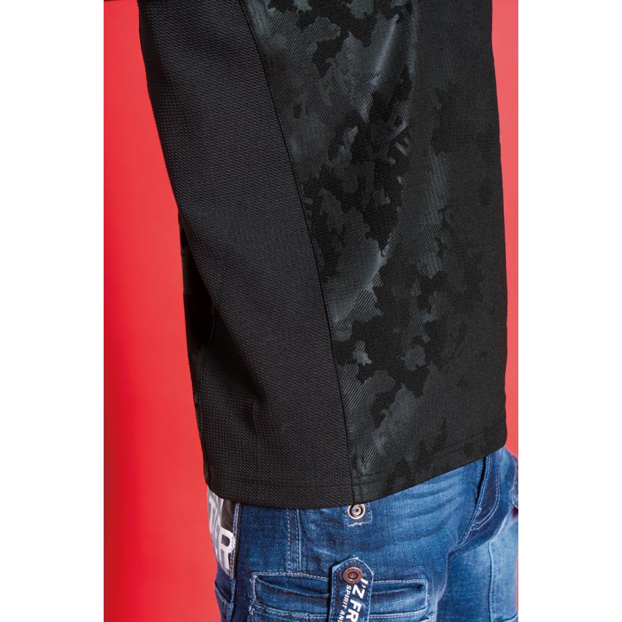 在庫処分 アイズフロンティア 911 作業着・作業服 ジャガードエンボスストレッチ長袖ポロシャツ カラー2色 サイズSから4L【在庫有り】 | I'Z FRONTIER | 08