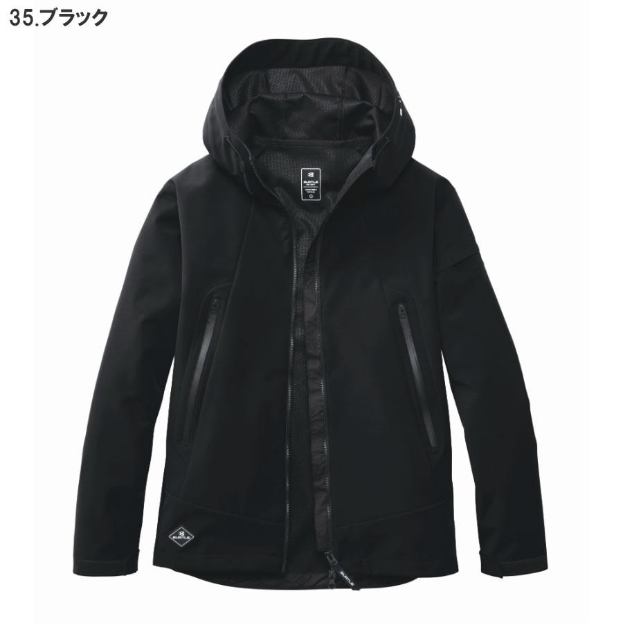 2025年モデル BURTLE バートル 3190 防風フーデッドジャケット (ユニセックス) サイズMからXXL カラー4色 撥水 ストレッチ 耐水圧10,000mm【在庫有り】 | BURTLE | 03