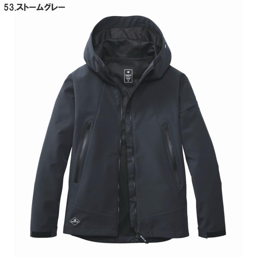 2025年モデル BURTLE バートル 3190 防風フーデッドジャケット (ユニセックス) サイズMからXXL カラー4色 撥水 ストレッチ 耐水圧10,000mm【在庫有り】 | BURTLE | 05