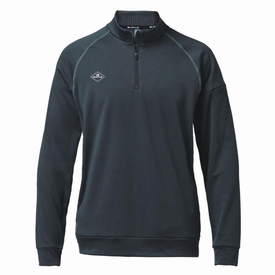 2025年限定 BURTLE バートル 4113 ハーフジップシャツ(ユニセックス) 4タイプ サイズMからXL 保温 ストレッチ 吸汗速乾 フリース 制電ケア 消臭【在庫有り】 | BURTLE | 04