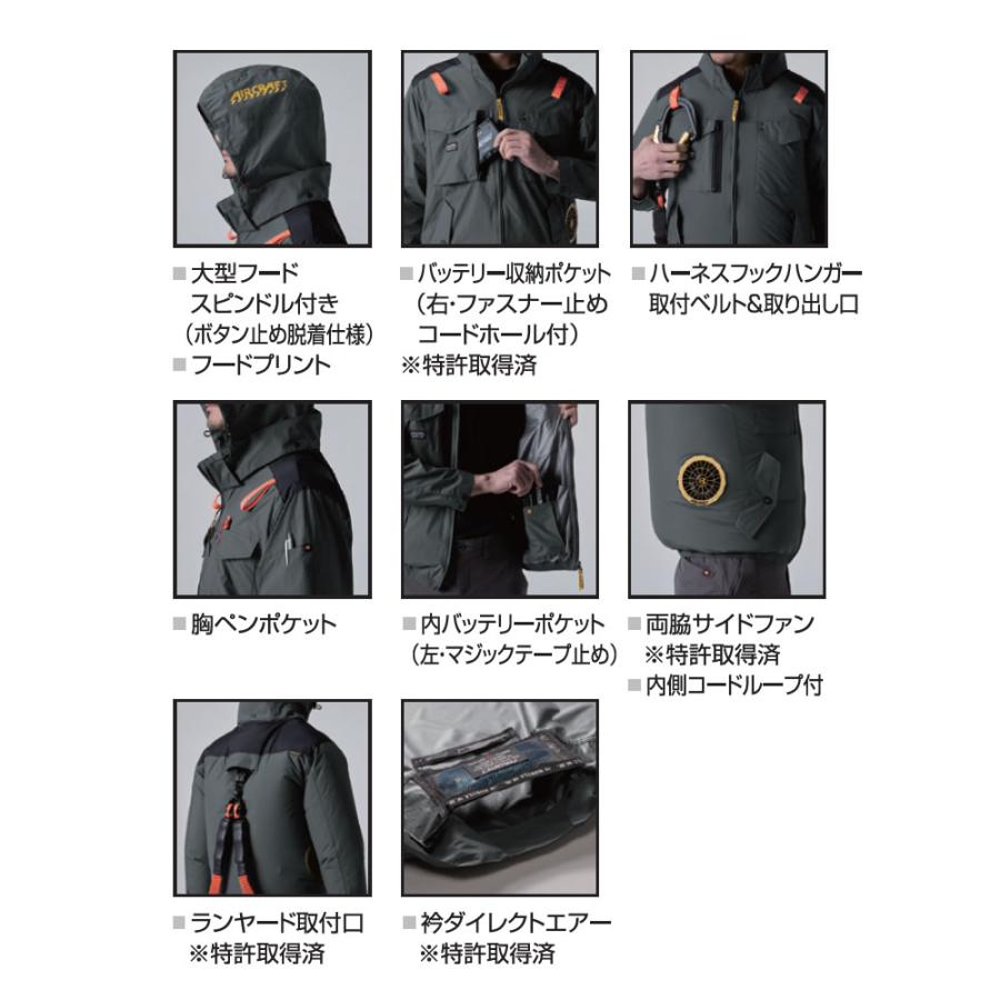 2026年モデル バートル AC1154 ACタクティカルベスト M〜3XL カラー4色 エアークラフト フルハーネス対応 ファンバッテリー別売【在庫有り】 | BURTLE | 07