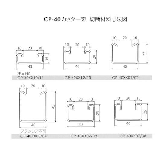 ダイア (DAIA) レースウェイカッター・パンチ CP-40 （D1・S-D1兼用刃 