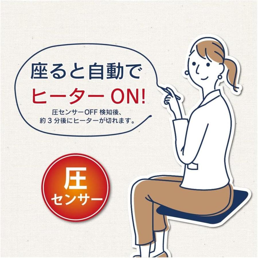 【5個セット】 電気ミニマット | 電気マット ZEPEAL 圧センサー ミニマット 45x45cm 暖房マット 省エネマット 温度調節 フランネル 暖かい 電気暖房 サーモスタの画像