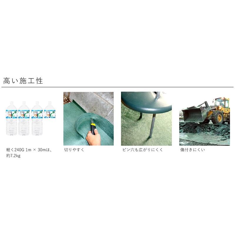 ザバーン 防草シート 350G  2m×30m XA-350G2.0  砂利下シート 高耐久 デュポン 350グリーン  [法人限定] 【在庫有り】_6