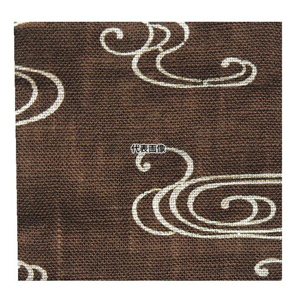 【2個セット】和風コースター (10枚入) B0046 観世水 茶 100×100 コースター  No.0234100の画像