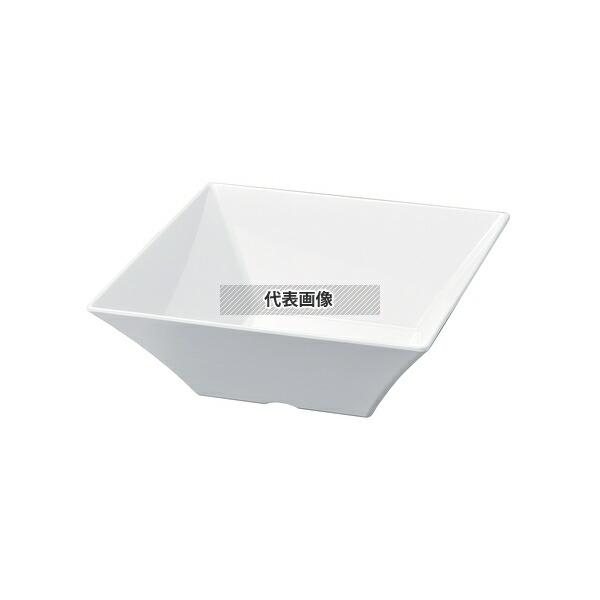 【5個セット】若泉漆器 ニューホワイト 深型盛鉢 22cm 224×224×H95mm  和/洋/中 食器 No.0261220の画像