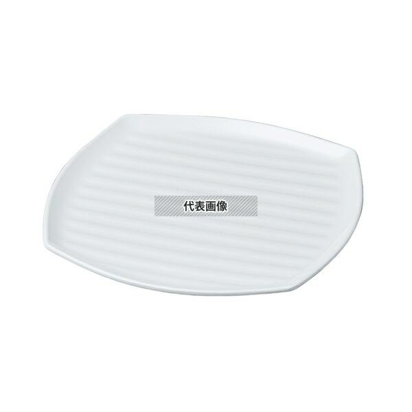 【2個セット】若泉漆器 ニューホワイト クツワ型プレート 32cm 325×325×H20mm 皿  No.0405600の画像